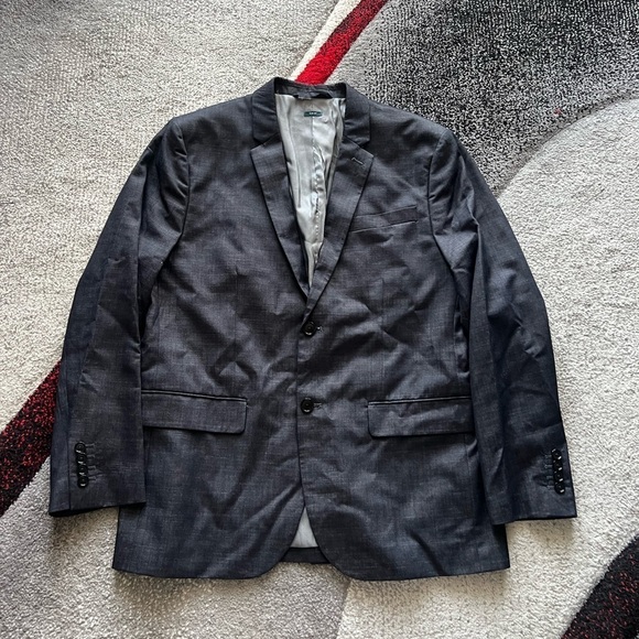 Perry Ellis Slim Fit Space Gray Minimalist Sportcoat - Picture 1 of 5
